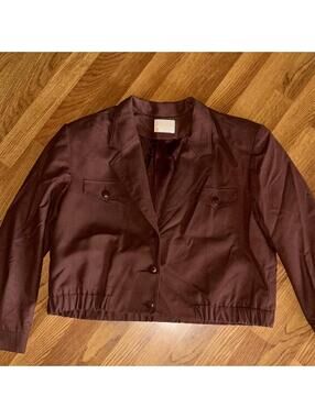 Vintage Pendleton Dark Brown Women's Wool Bomber